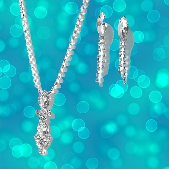 Stunning Event Neckless and earring set - Picture 1 of 7